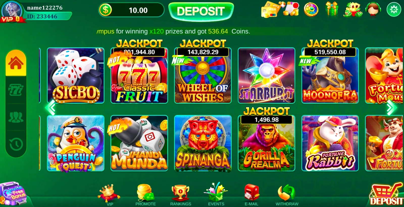 Jeeto slots game